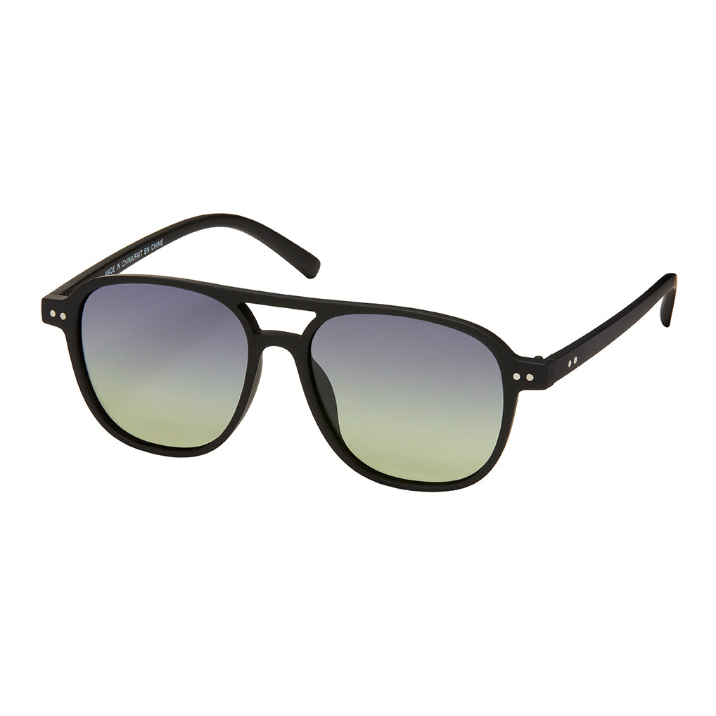 Soft Aviator Polarized Sunglasses - Black