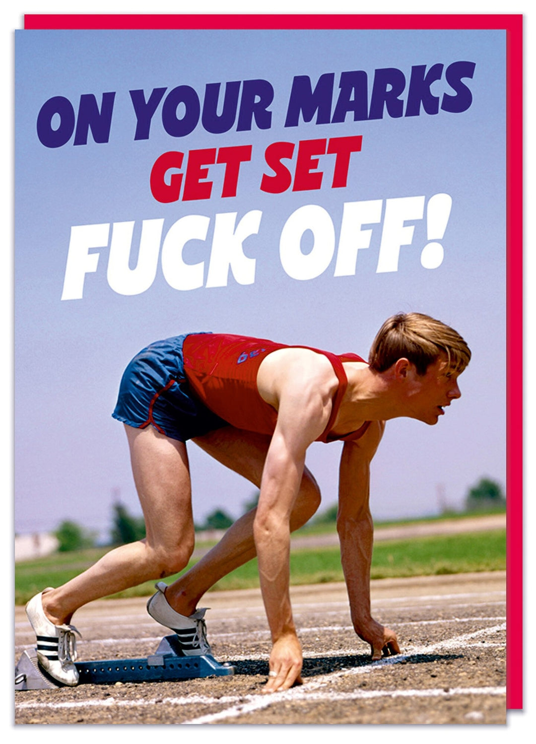 On Your Marks Greeting Card