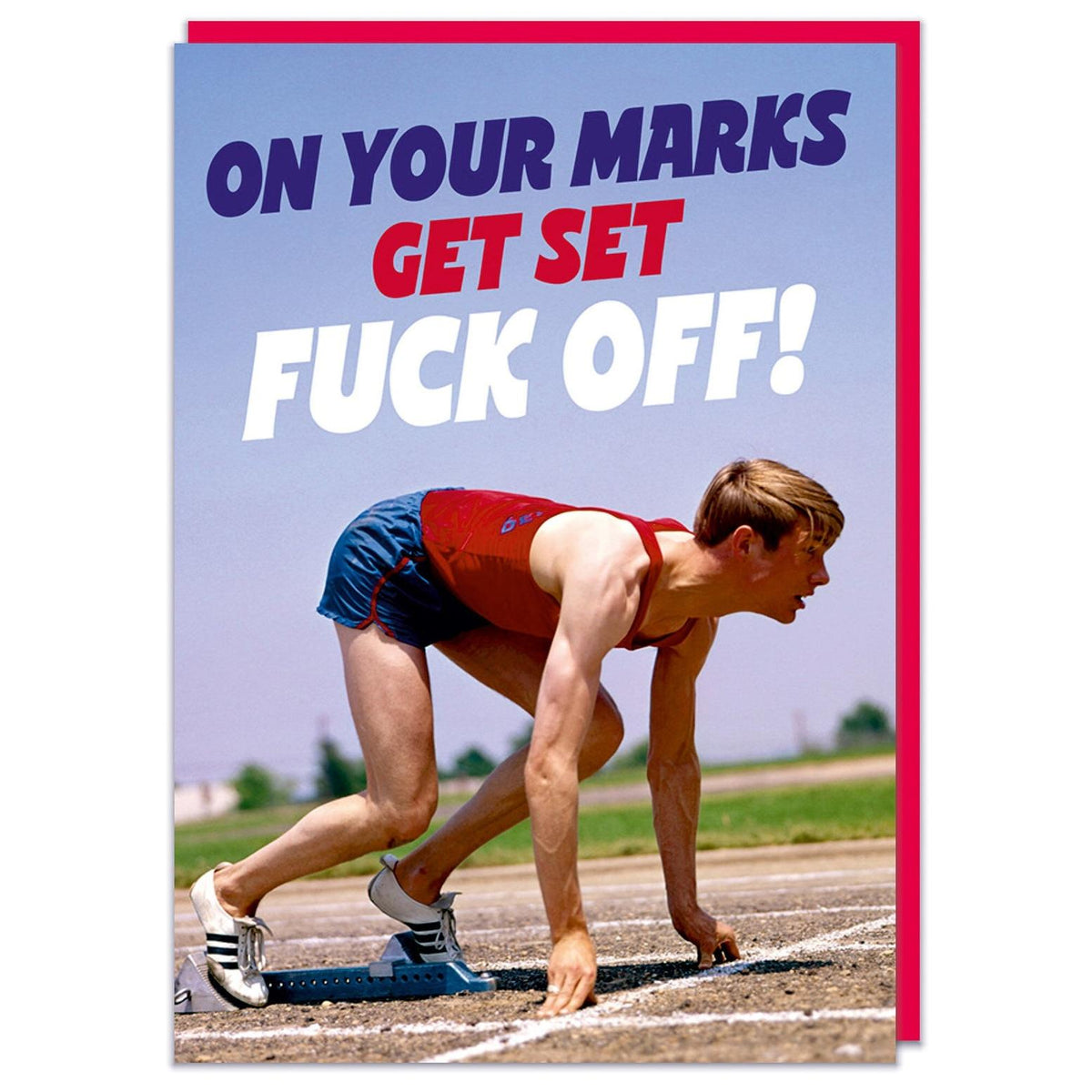 On Your Marks Greeting Card - Just Fabulous Palm Springs