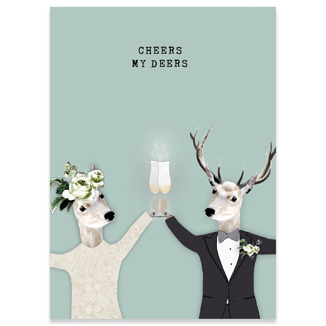 Cheers My Deers Greeting Card