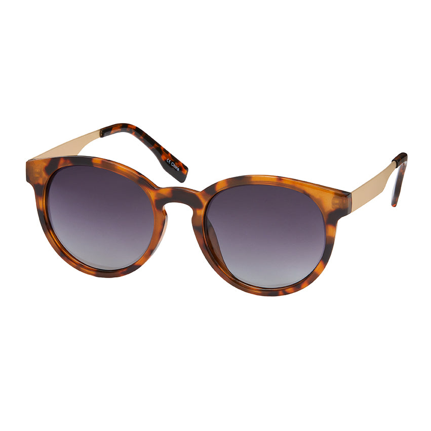 Luxe Polarized Roundie Sunglasses - Tortoise