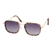 Luxe Polarized Square Sunglasses - Chai Tortoise