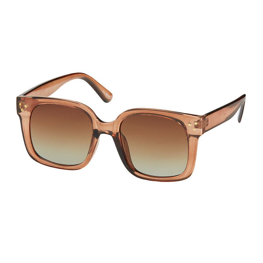 Oversized Fashion Polarized Sunglasses - Honey
