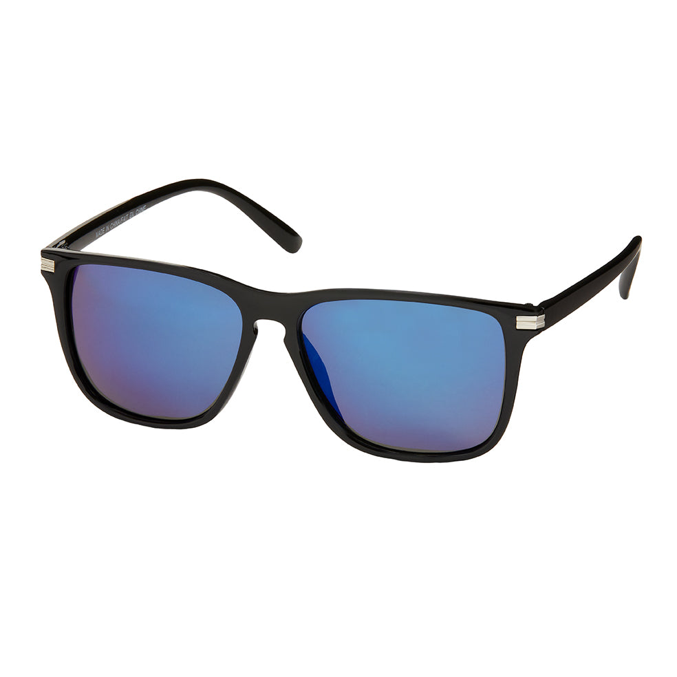 Sports Wrap Polarized Sunglasses - Black