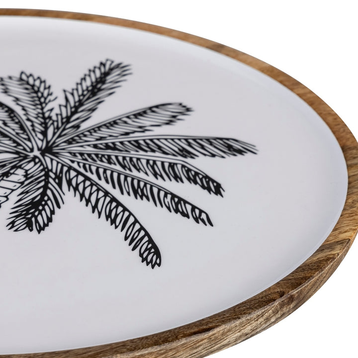Mango Wood Palm Tree Plate