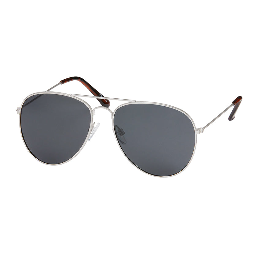 Aviator Polarized Sunglasses - Silver