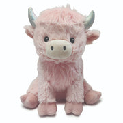 Pink Highland Cow 13" Warmies Plush