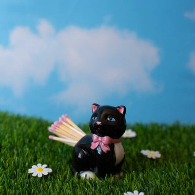 Kitty Match Striker With Matches - Tuxedo