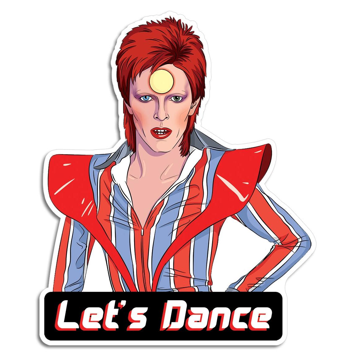 Die Cut Sticker: Bowie Let's Dance