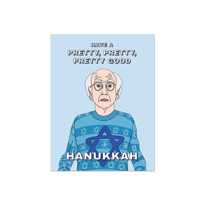 Larry Hanukkah Holiday Greeting Card