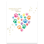Paw Prints Pet Sympathy Greeting Card - Just Fabulous Palm Springs