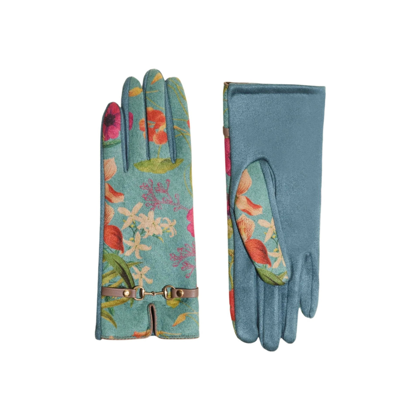 Hummingbird At Dusk Kylie Faux Suede Gloves