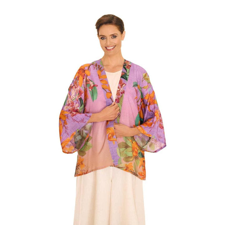 Botany Bliss Kimono Jacket - Lavender