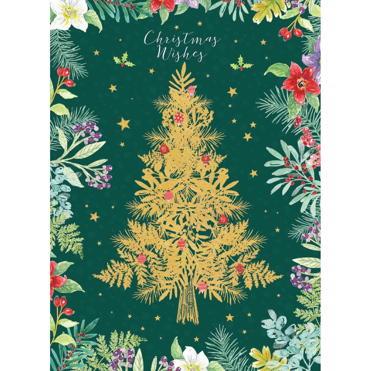 Gold Tree Holiday Card - Just Fabulous Palm Springs