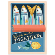 Sardines Support Greeting Card - Just Fabulous Palm Springs