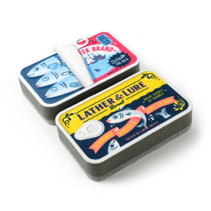 Tidy Tins Sardines Sponges - Set Of 2