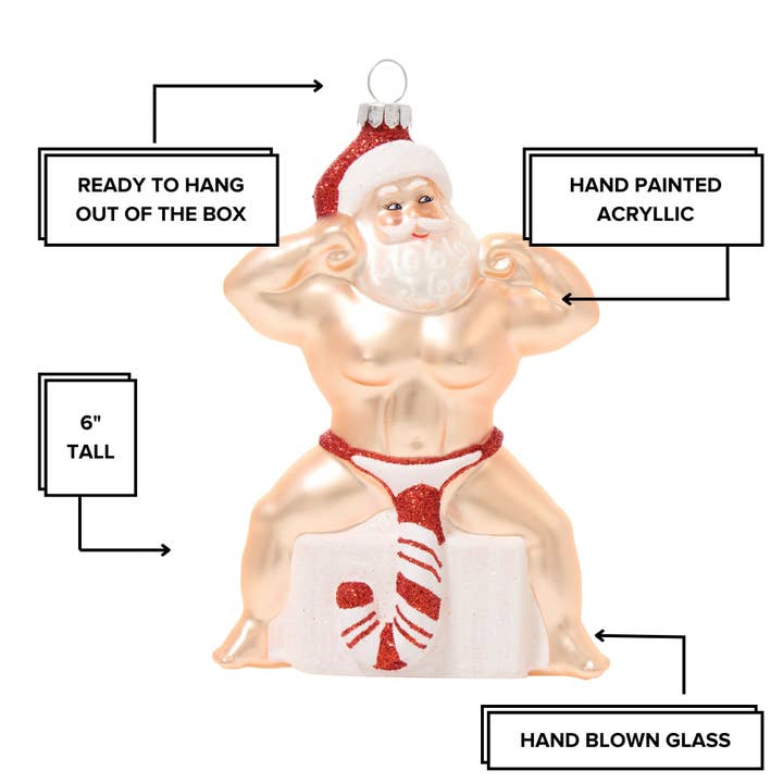 Peppermint Nick Ornament
