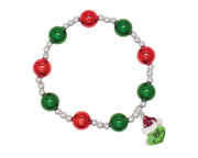 Green & Red With Mean One Charm Bracelet