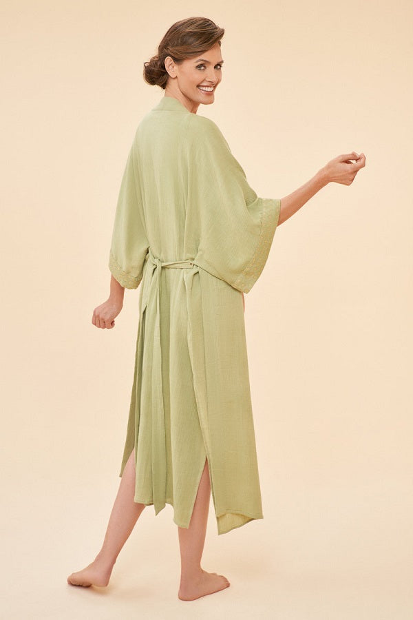 Organic Cotton Retreat Gown - Olive