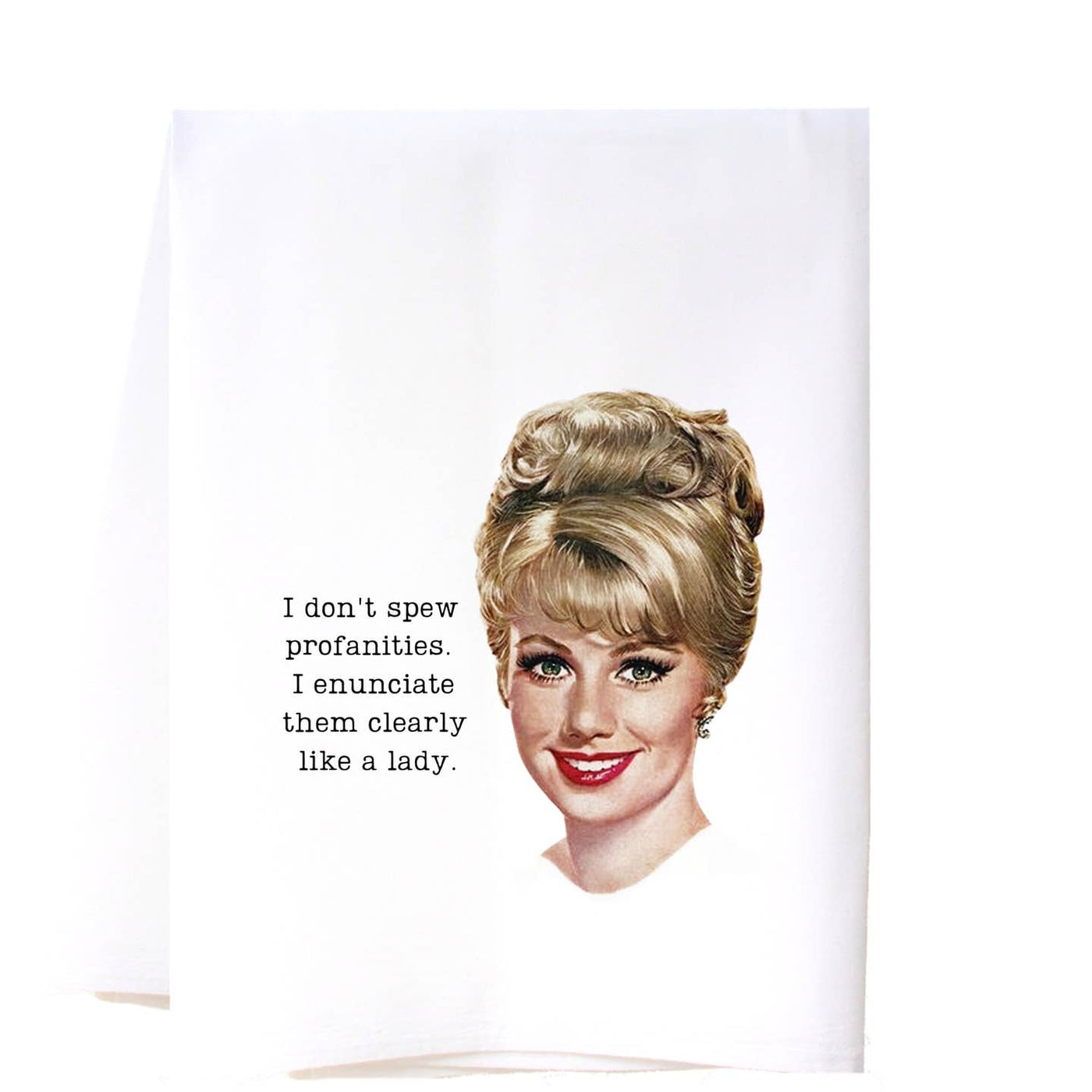 Like A Lady Flour Sack Tea Towel