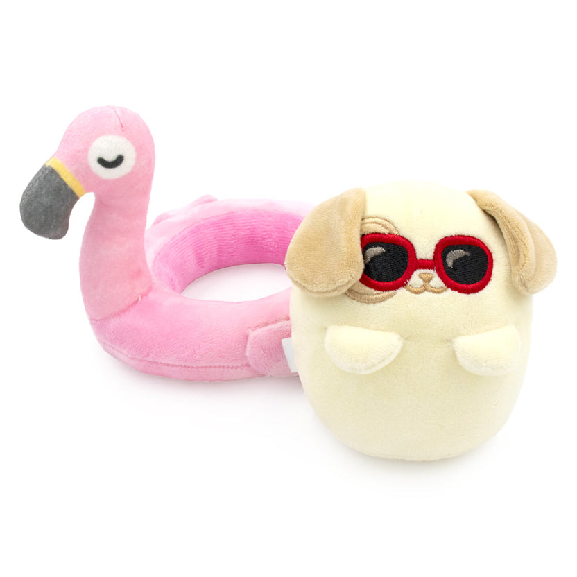 Flamingo Floatie Puppiroll Plush