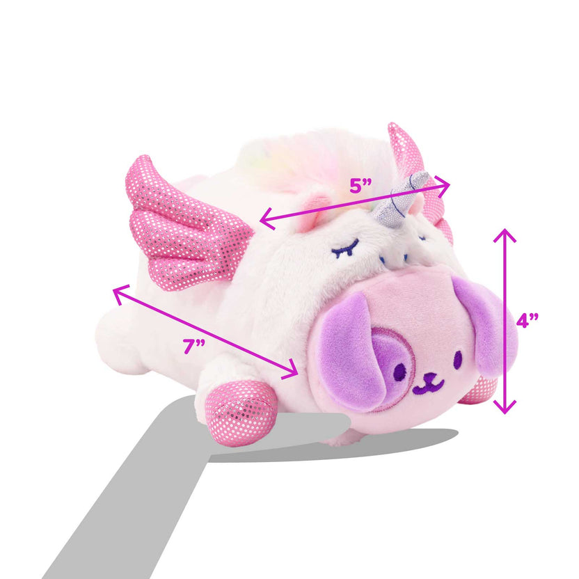 Unicorn Puppiroll Small Outfitz Plush