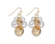 Silver & Gold Jingle Bells Earrings