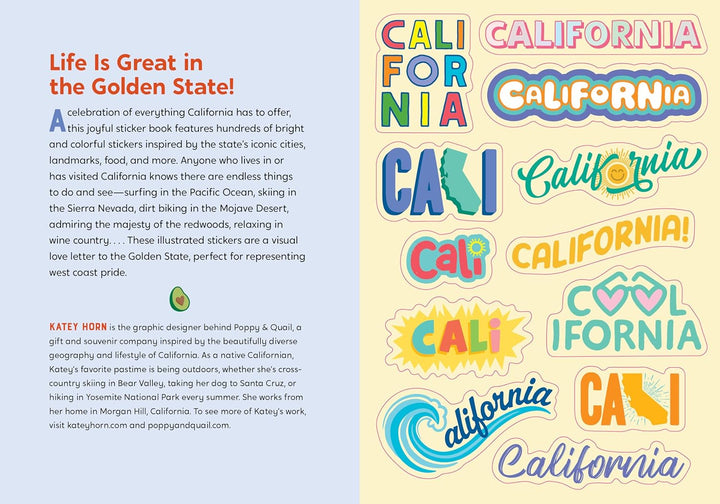 I Love California Sticker Book