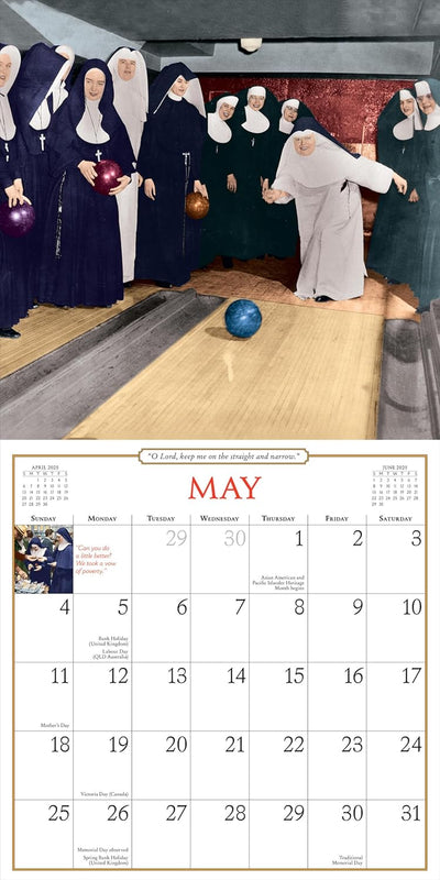 The Original Nuns Having Fun Wall Calendar 2025