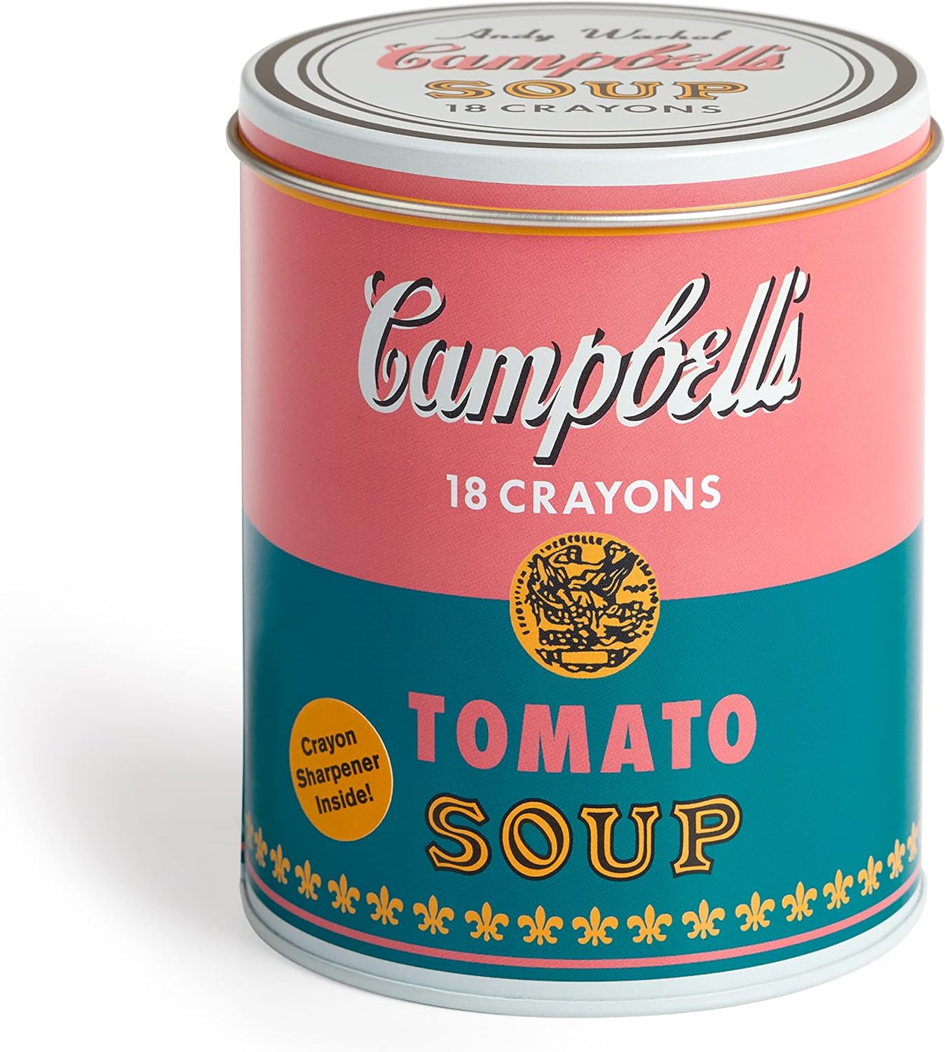 Andy Warhol: Soup Can Crayons And Sharpener - Just Fabulous Palm Springs