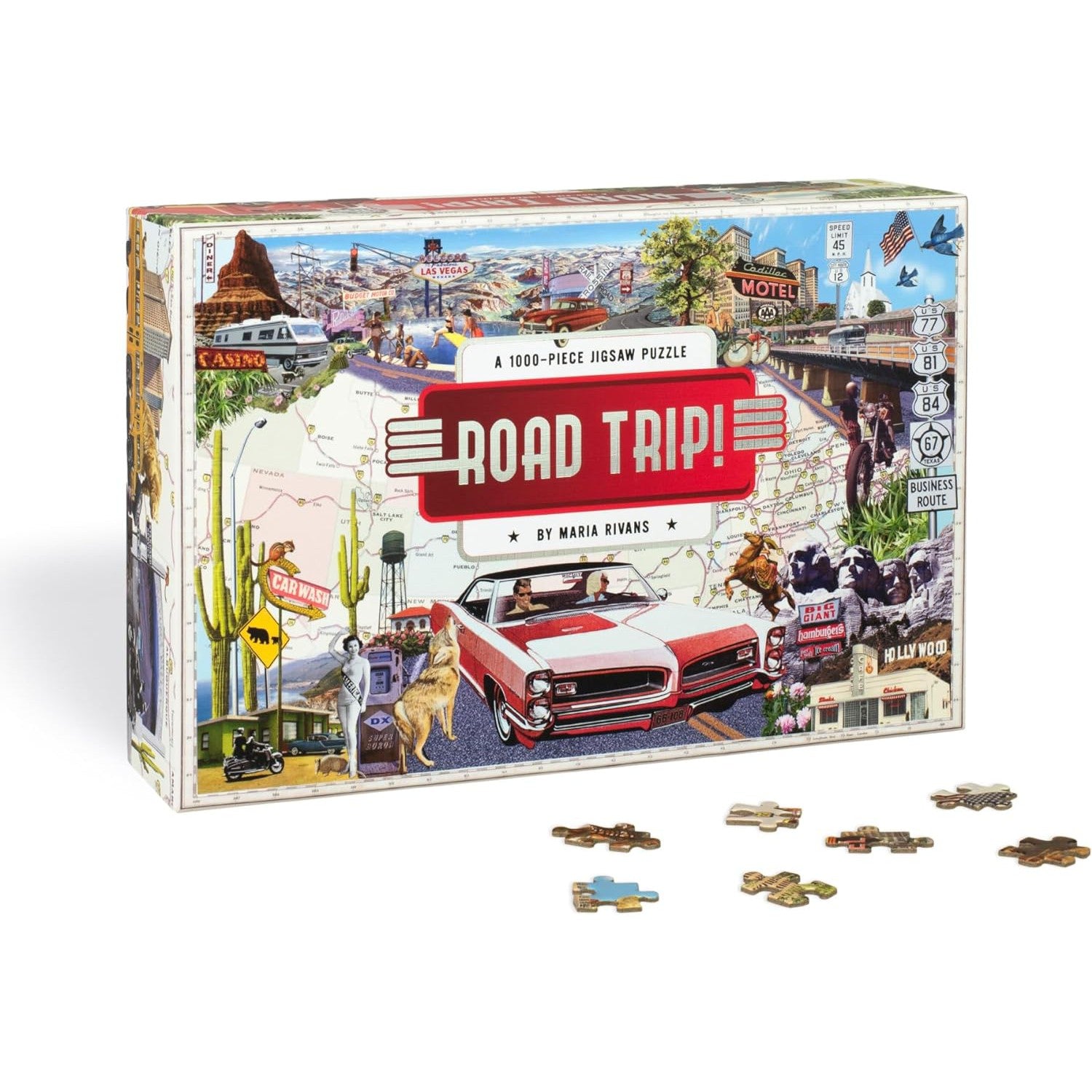 Road Trip!: 1000 Piece Puzzle - Just Fabulous Palm Springs