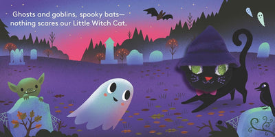 Little Witch Cat Puppet Book