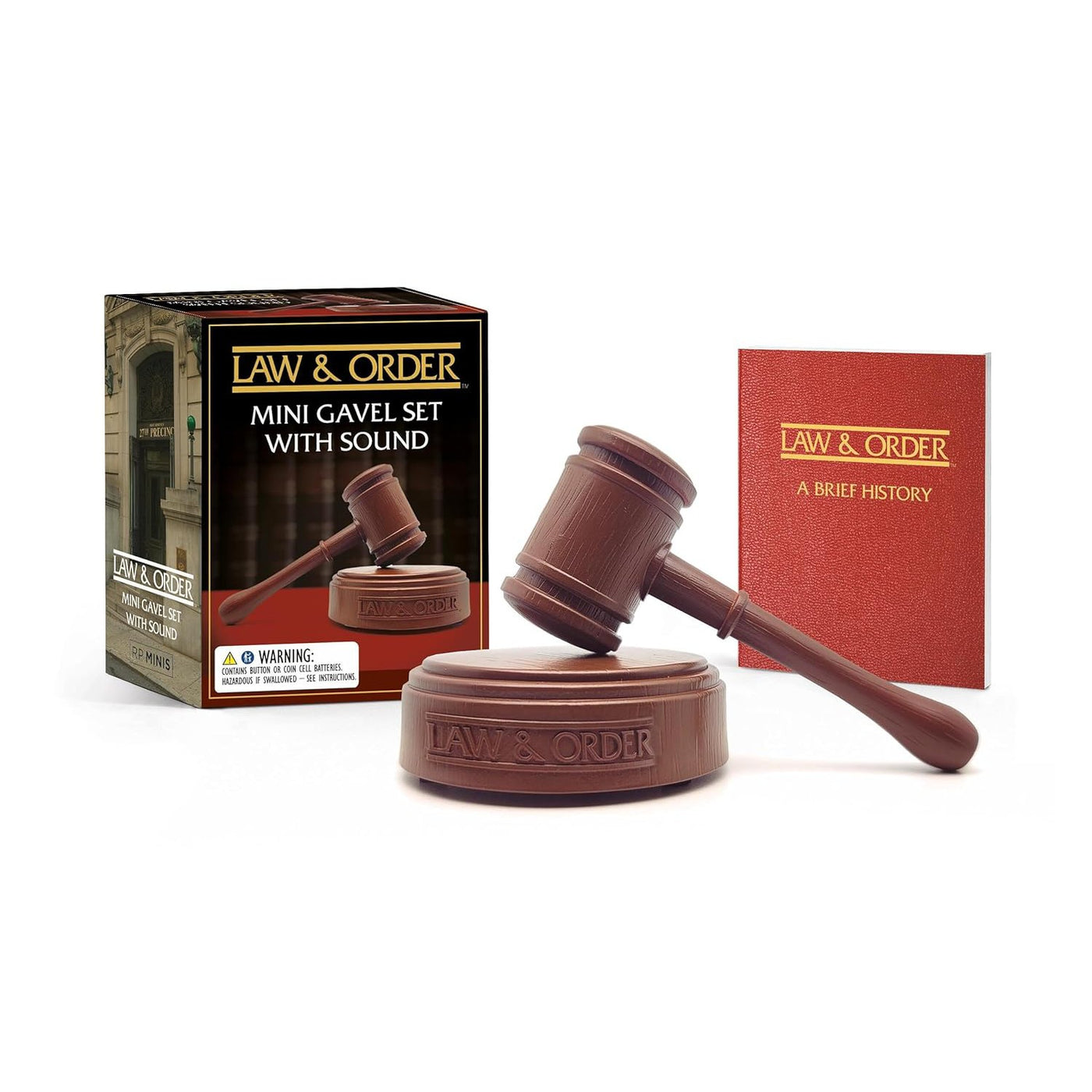 Law & Order Mini Gavel Set With Sound