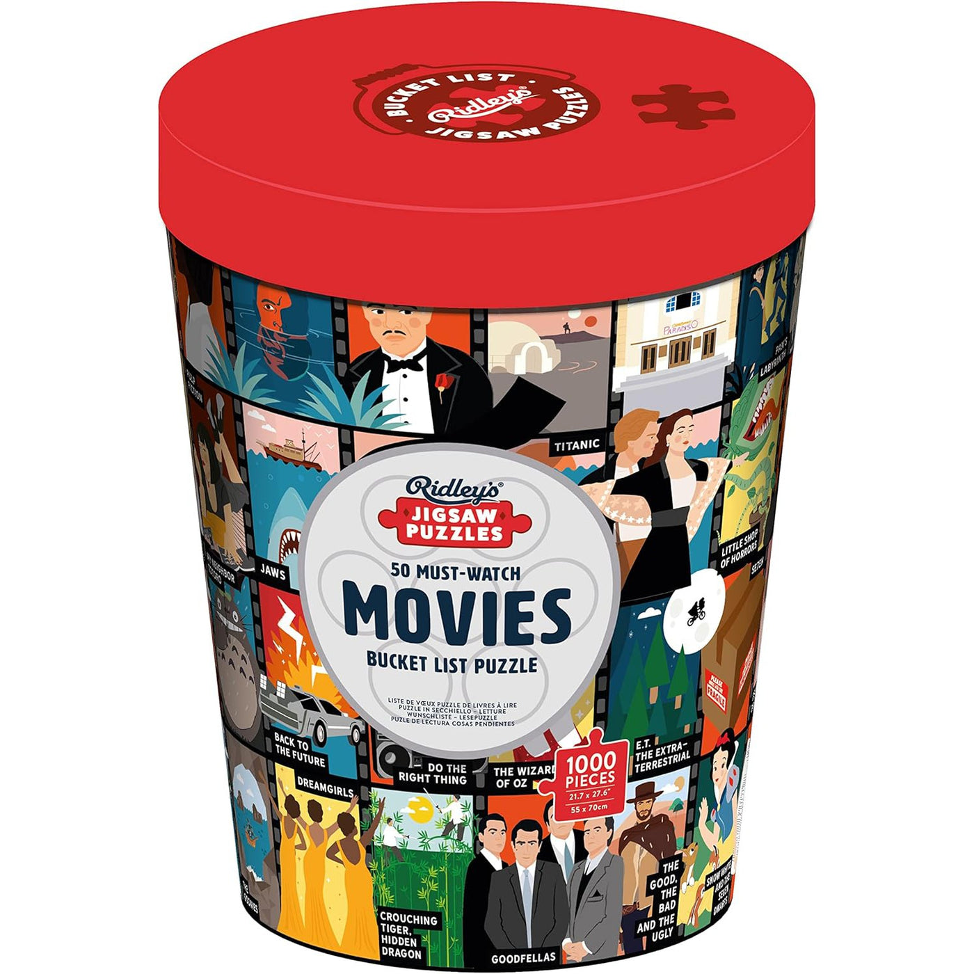 50 Must Watch Movies Bucket List 1000 Piece Puzzle