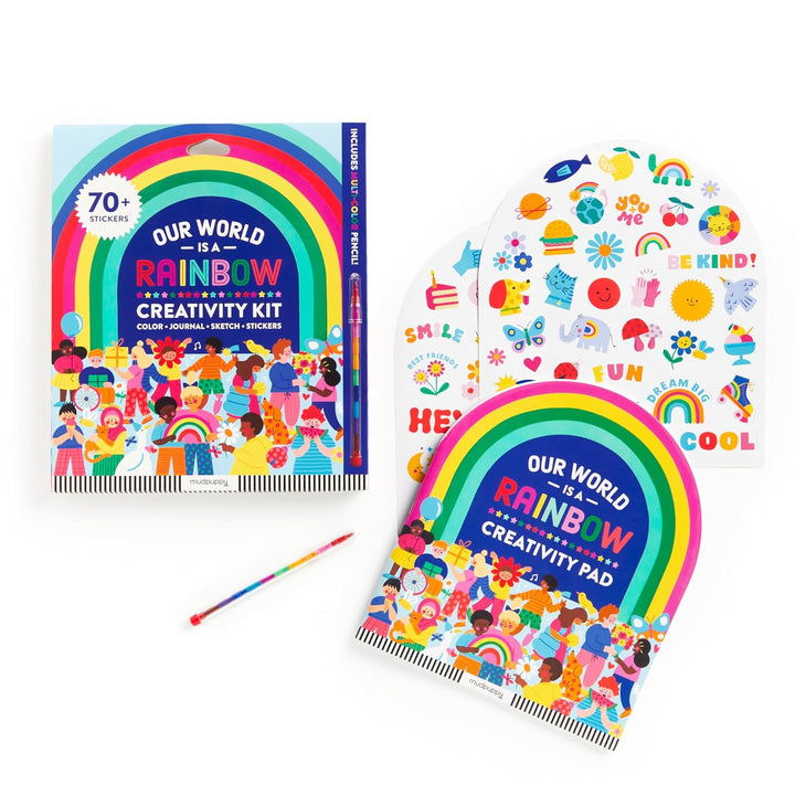 Our World is A Rainbow - Rainbow Shaped Creativity Pad