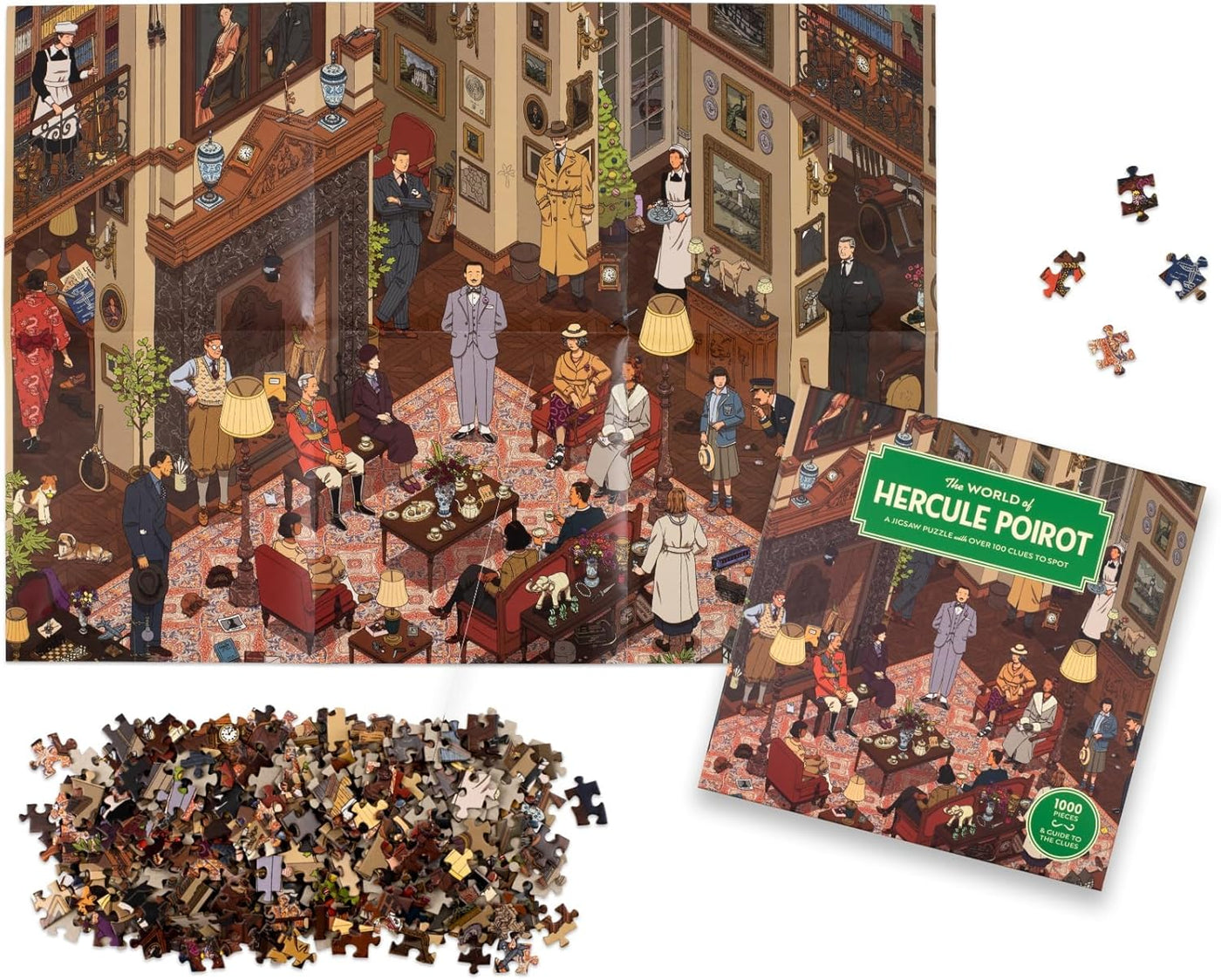 The World Of Hercule Poirot 1000 Piece Puzzle