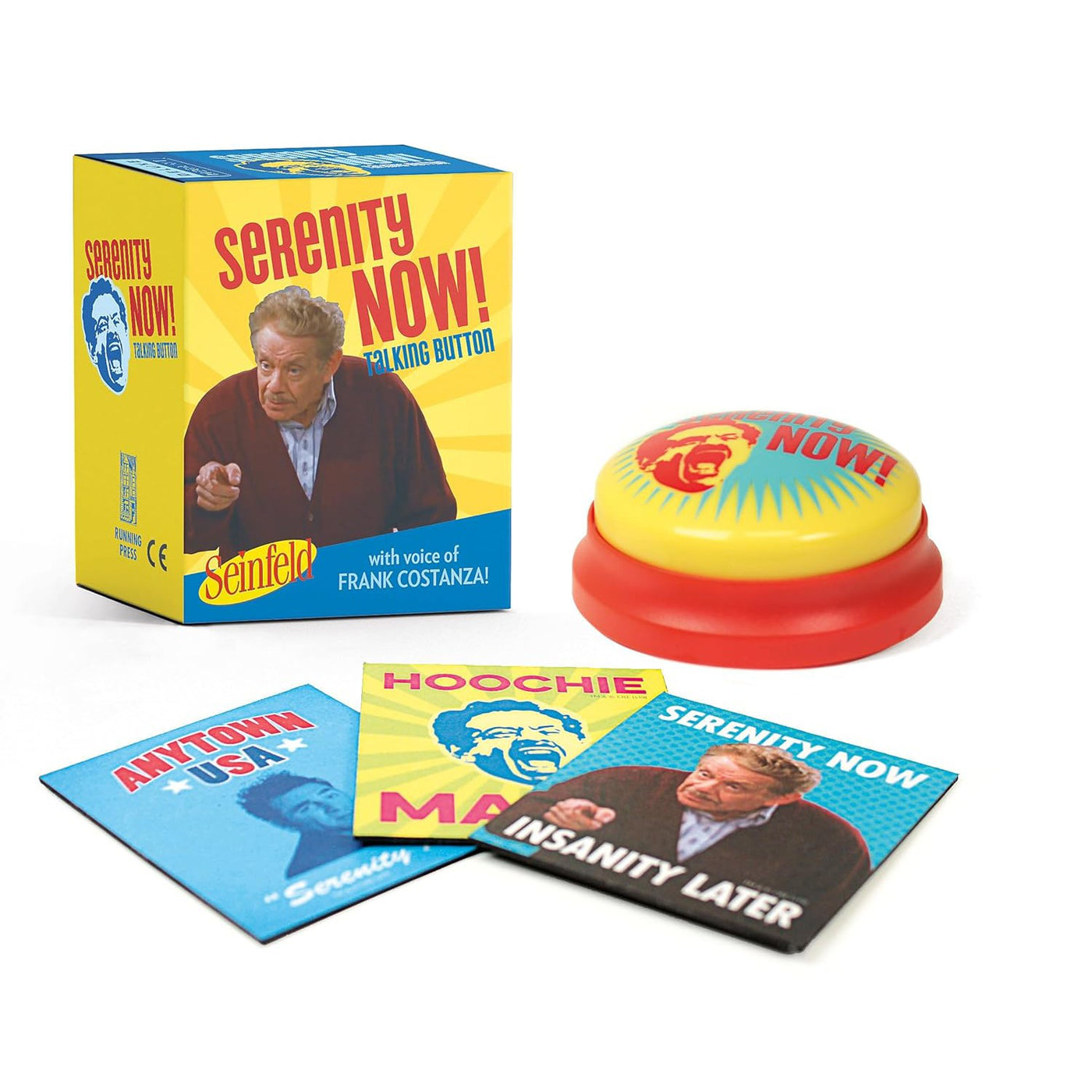 Seinfeld: Serenity Now! Talking Button Featuring The Voice Of Frank Costanza