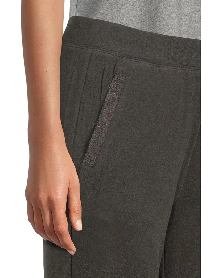 Brushed Fleece Jogger With Cozy Chic Ultra Lite Rib Cuff - Carbon