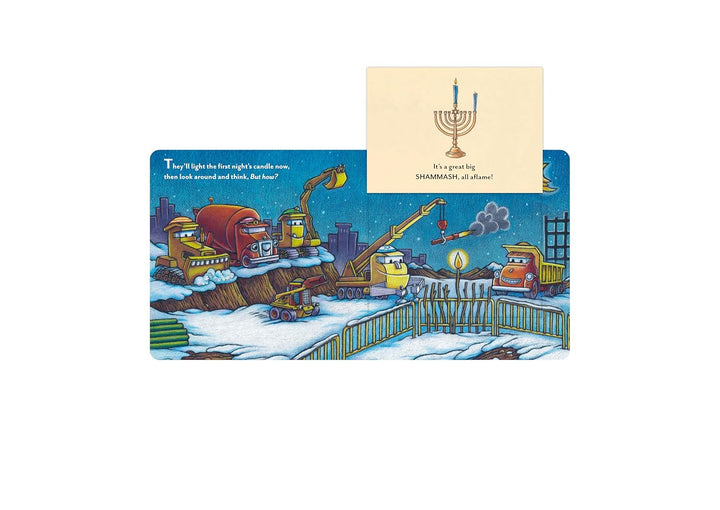 Construction Site Hanukkah Lights: A Hanukkah Lift-the-Flap Book