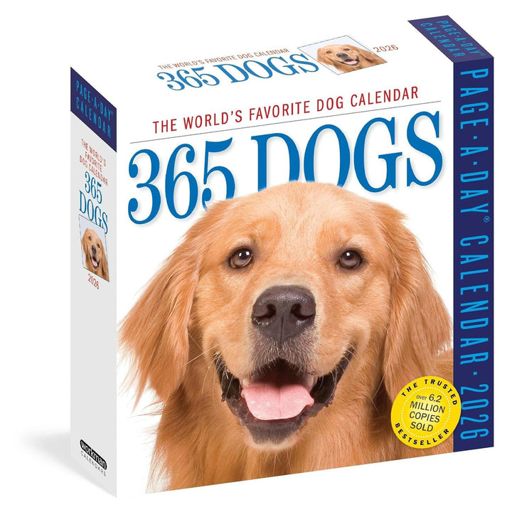 Page-A-Day Calendar 2026: 365 Dogs