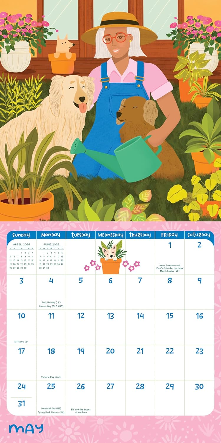 Wall Calendar 2026: Dog Mom