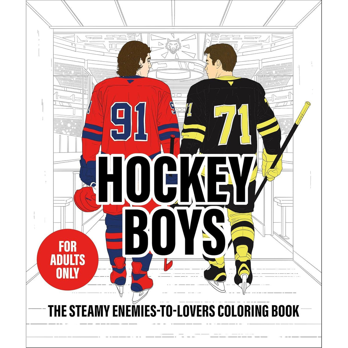 Hockey Boys Coloring Book