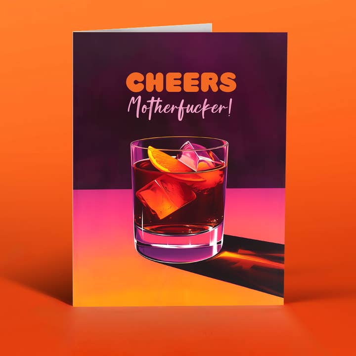 Old Fashioned Cheers Greeting Card - Just Fabulous Palm Springs
