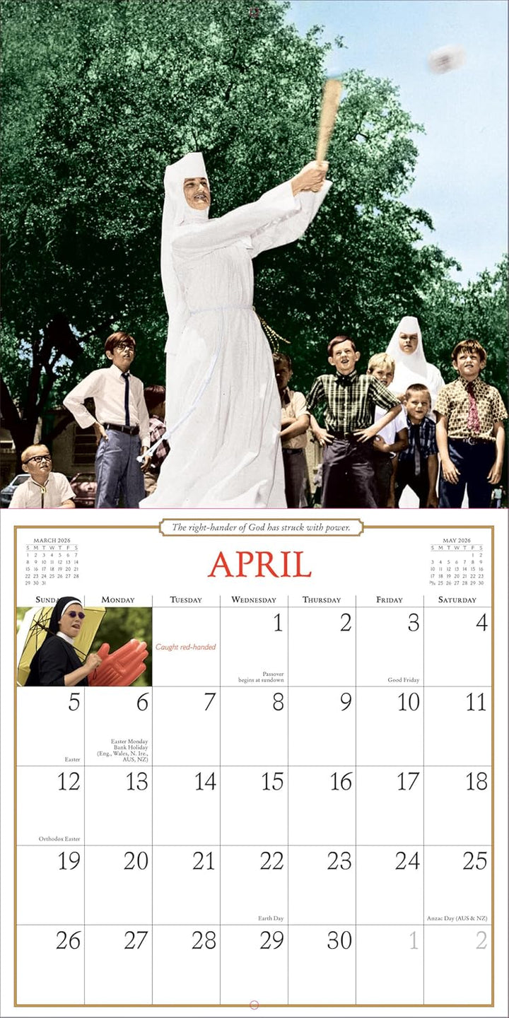 Wall Calendar 2026: Nuns Having Fun