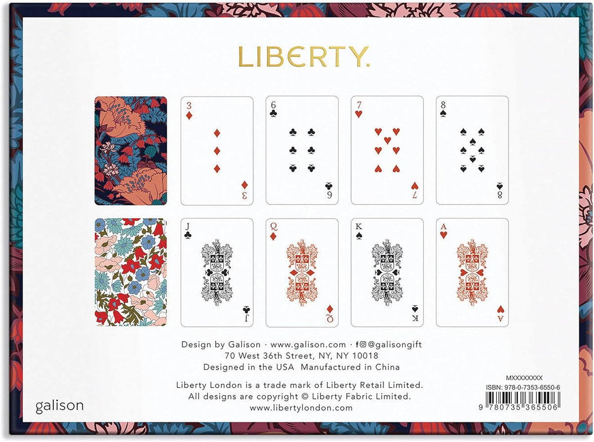 Liberty Floral Playing Cards Set