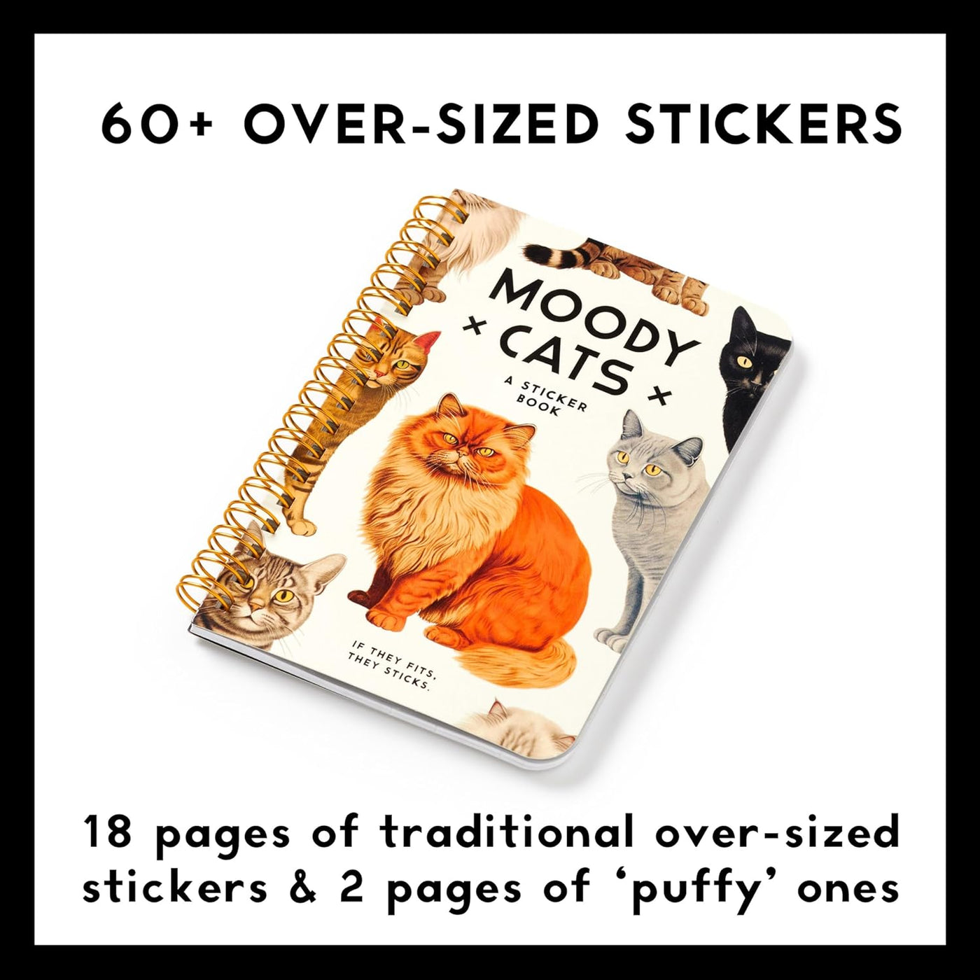 Moody Cats Sticker Book