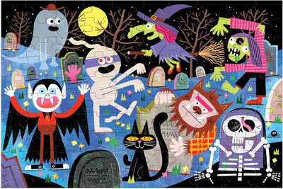 Haunted Graveyard 100 Piece Glow In The Dark Puzzle