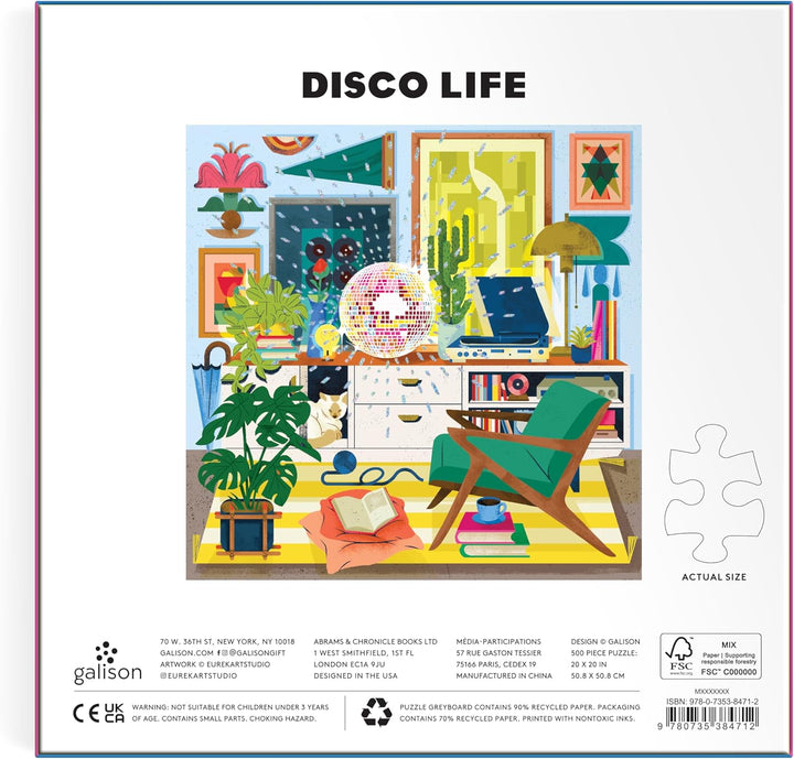 Disco Life: 500 Piece Foil Jigsaw Puzzle