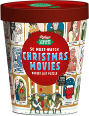 Bucket List 50 Must-Watch Christmas Movies 1000 Piece Puzzle