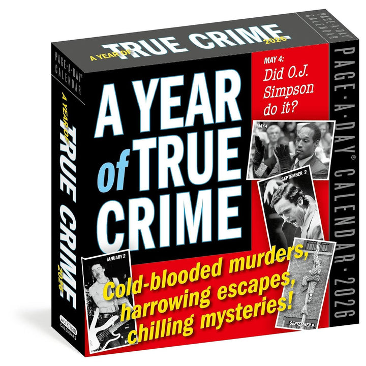 Page-A-Day Calendar 2026: Year Of True Crime